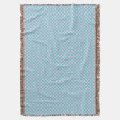 A light blue blanket with a subtle diamond pattern スローブランケット (正面縦)
