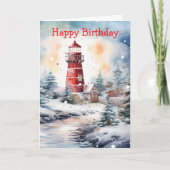 A Lighthouse in Winter カード (正面)