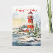 A Lighthouse in Winter カード (正面)