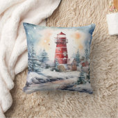A Lighthouse in Winter クッション (ブランケット)