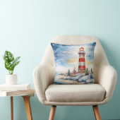 A Lighthouse in Winter クッション (椅子)