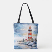 A Lighthouse in Winter トートバッグ (裏面)