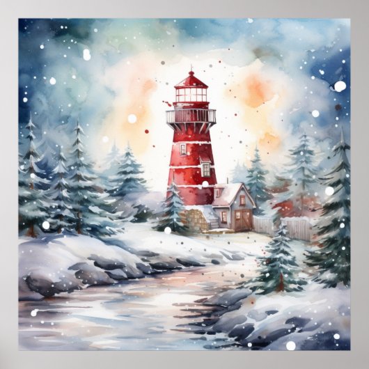A Lighthouse in Winter ポスター (正面)