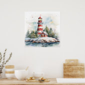 A Lighthouse in Winter ポスター (キッチン)