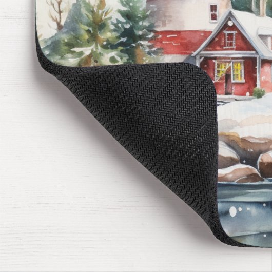 A Lighthouse in Winter マウスパッド (コーナー)