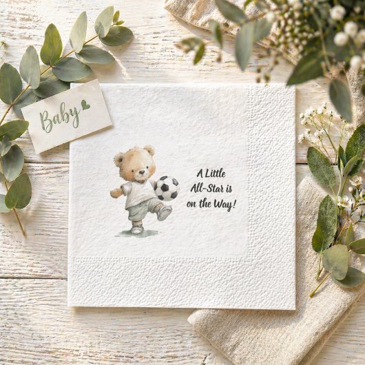 A Little All-Star Baby Shower  スタンダードカクテルナプキン