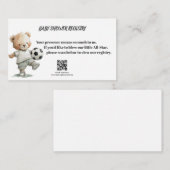 A Little All-Star Baby Shower Registry Card エンクロージャーカード (正面/裏面)