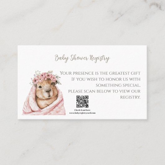 A Little All-Star Baby Shower Registry Card 名刺 (正面)