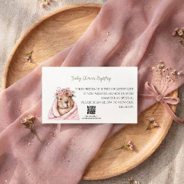 A Little All-Star Baby Shower Registry Card 名刺