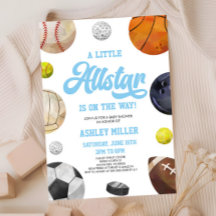 A Little Allstar Is On The Way! Sports Baby Shower