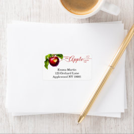 A Little Apple Is On The Way | 秋のベビーシャワー ラベル