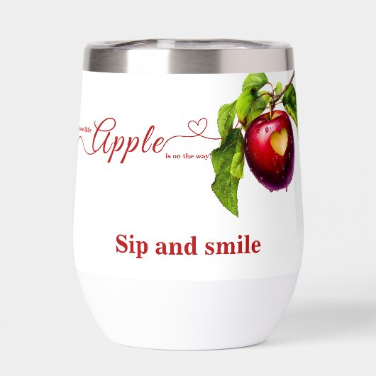 A Little Apple Is On The Way | Fall Baby Shower  (背面)
