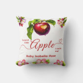 A Little Apple Is On The Way | Fall Baby Shower  クッション (正面)