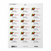 A Little Apple Is On The Way | Fall Baby Shower  ラベル (フルシート)