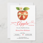A Little Apple Is On The Way | Fall Baby Shower  招待状 (正面)