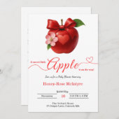 A Little Apple Is On The Way | Fall Baby Shower  招待状 (正面/裏面)