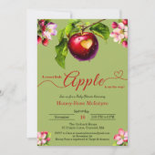A Little Apple Is On The Way | Fall Baby Shower  招待状 (正面)