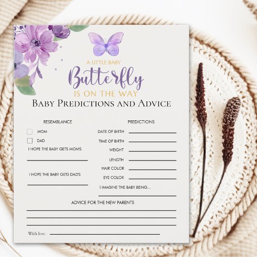 A Little Baby Butterfly is on The Way Baby shower