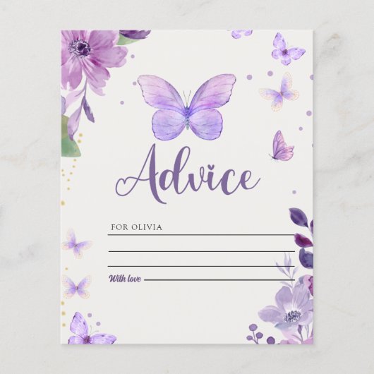 A Little Baby Butterfly is on The Way Baby shower (正面)