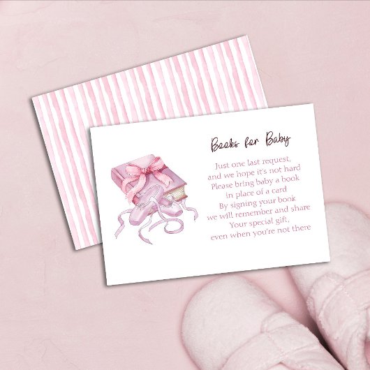 A Little Ballerina is on the Way Books for Baby エンクロージャーカード