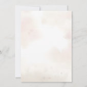 a little bear Floral Baby Shower Gender Neutral 招待状 (裏面)