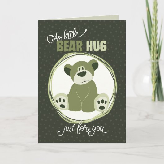 A Little Bear Hug Greeting Card シーズンカード (正面)