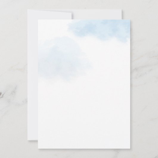 A Little Bear Is on the Way Customizable Template  招待状 (裏面)