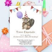 A Little Beaver Time Capsule 1st birthday ポスター