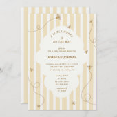 A Little Bee Baby Shower Invitation 招待状 (正面/裏面)