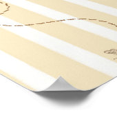 A Little Bee Baby Shower Welcome Poster ポスター (角)