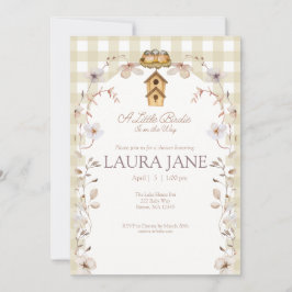 A Little Birdie is on the Way Shower Invitation 招待状