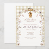 A Little Birdie is on the Way Shower Invitation 招待状 (正面/裏面)