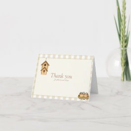 A Little Birdie Is on the Way Thank You Card サンキューカード