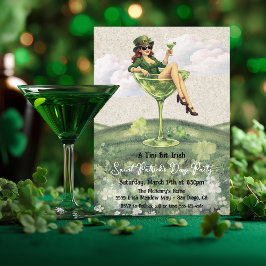 A little bit Irish Leprechaun cocktail Party 招待状