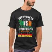 A Little Bit Irish Were Still German Irish Shamroc Tシャツ (正面)