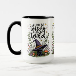 A Little Bit Witchy Cat マグカップ
