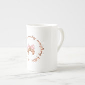 A Little Bite of Love | Cute Girly Mug  ボーンチャイナマグカップ (正面右)