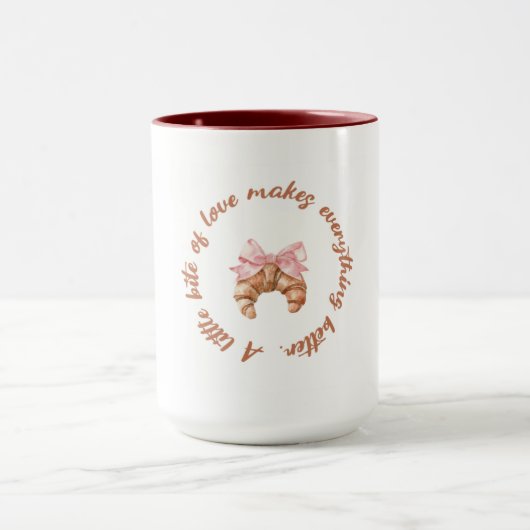 A Little Bite of Love | Cute Girly Mug マグカップ (中央)