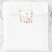 A Little Blue Bird Thankスタンプ スクエアシール (バッグ)