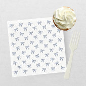 A Little Blue Jean Baby Blue Coquette Bow スタンダードランチョンナプキン