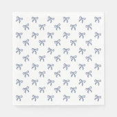 A Little Blue Jean Baby Blue Coquette Bow スタンダードランチョンナプキン (正面)