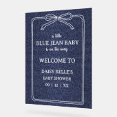 A Little Blue Jean Baby Denim Boy Baby アクリルサイン (傾斜)