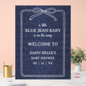 A Little Blue Jean Baby Denim Boy Baby アクリルサイン (ウェディング)