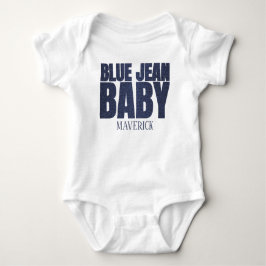 A Little Blue Jean Baby Denim Boy Baby ベビーボディスーツ