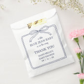 A Little Blue Jean Baby Denim Boy Baby Shower  フェイバーバッグ (封をした状態)