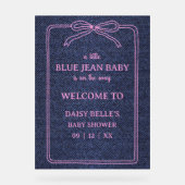 A Little Blue Jean Baby Denim Girl Baby アクリルサイン (正面)