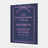 A Little Blue Jean Baby Denim Girl Baby アクリルサイン (傾斜)