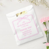 A Little Blue Jean Baby Denim Girl Baby Shower フェイバーバッグ (封をした状態)