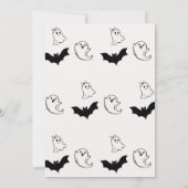 A Little booは、ほぼBowベビーシャワー 招待状 (裏面)