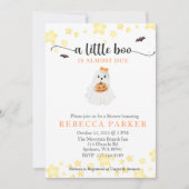 A Little BooほとんどGirl Baby Shower 招待状 (正面)
